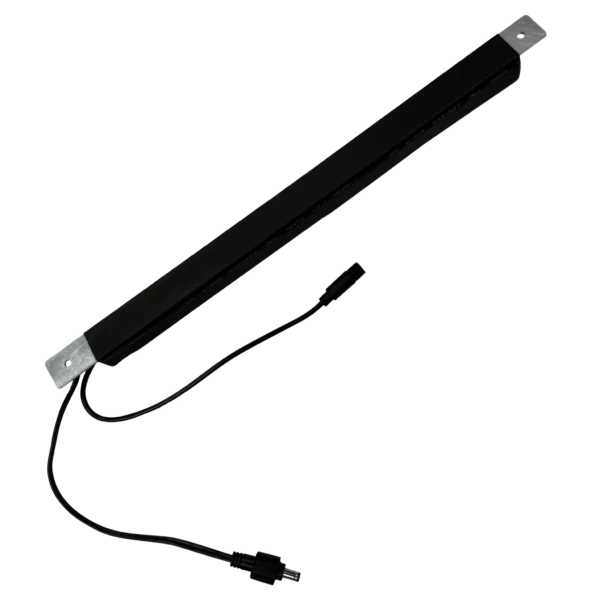achterkant van LiFePO4-batterij (B-12-LFP) met bevestigingsstrip.