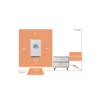 SET 2 liggende configuratie, 5 kW 3-fase omvormer, 10,24 kWh opgestapeld, incl. afmetingen.